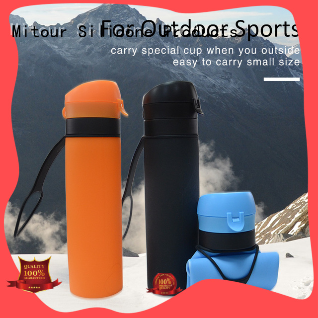 Mitour Silicone Products sports silicone folding water bottle for children