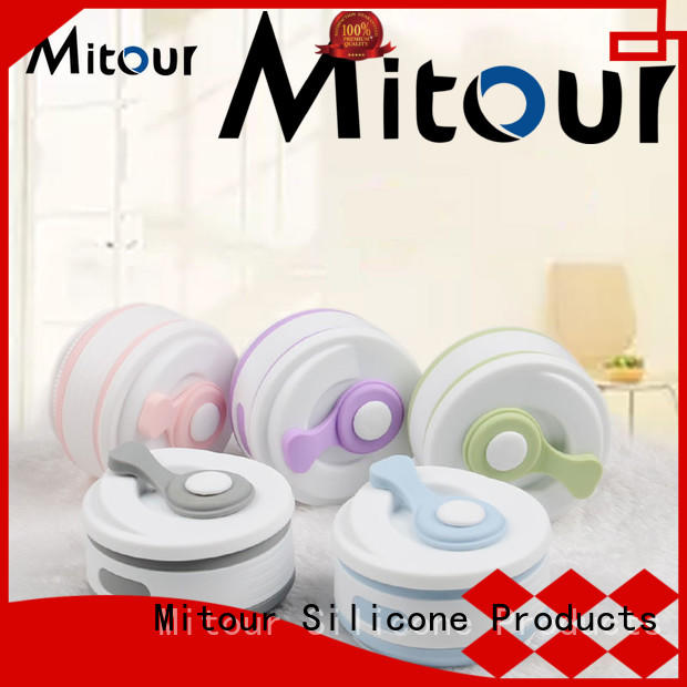 Mitour Silicone Products universal silicone foldable water bottle for children