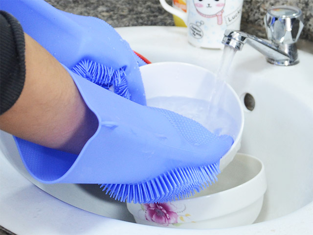 on-sale silicone scrubbing gloves ODM for housewife-13