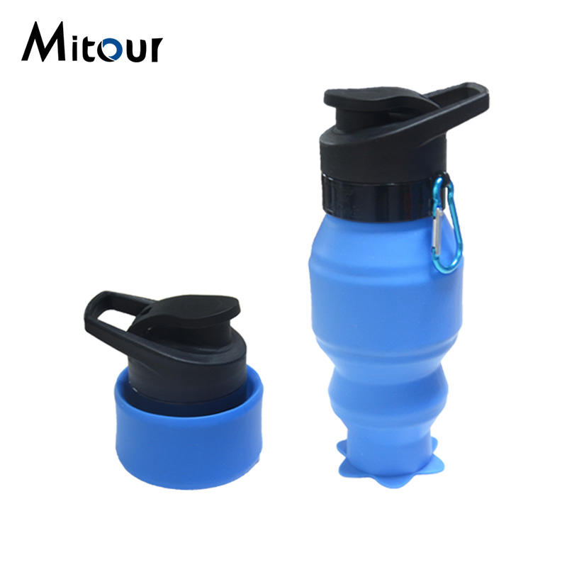 Portable foldable water bottle