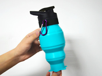 Mitour Silicone Products straight silicone water bottle collapsible outdoor for water storage-5