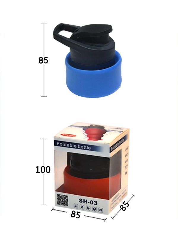 collapsible collapsible silicone water bottle for wholesale for water storage