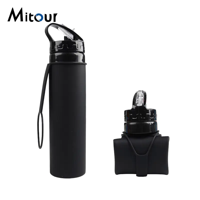 Mitour Silicone Products football silicone foldable water bottle supplier for children