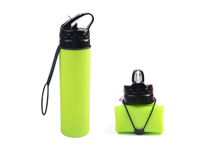 Mitour Silicone Products foldable collapsible silicone water bottle outdoor for water storage-5