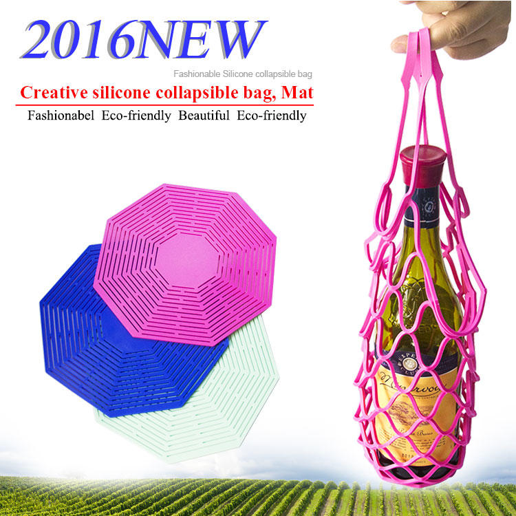 Silicone collapsible bag
