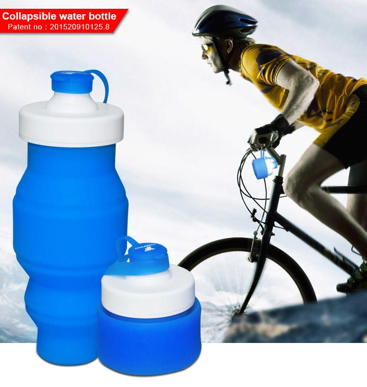 Mitour Silicone Products collapsible foldable silicone water bottle for children