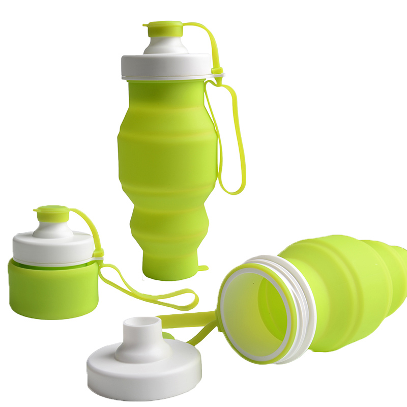 Mitour Silicone Products collapsible foldable silicone water bottle for children-16