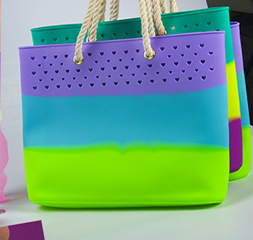 silicone tote handbag custom bag for girls-5