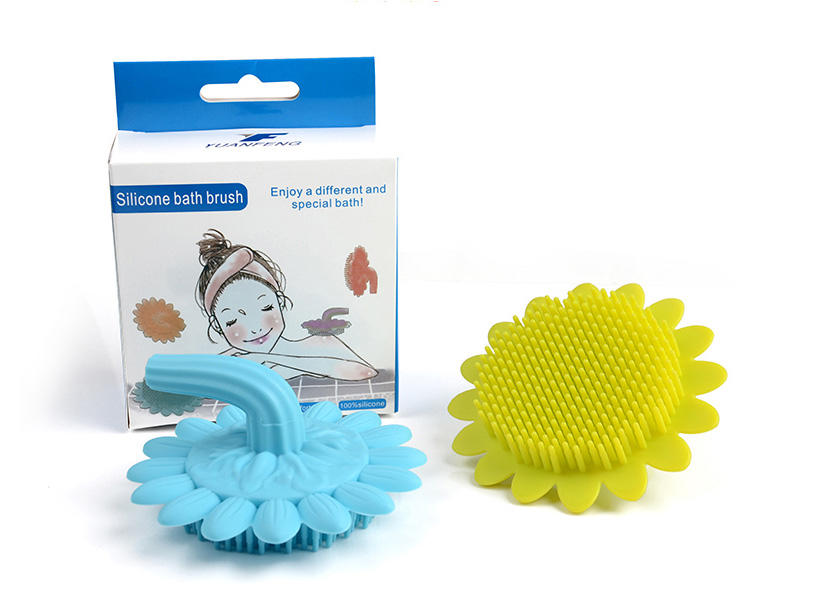 cheap factory price silicone brush head bulk production for bath