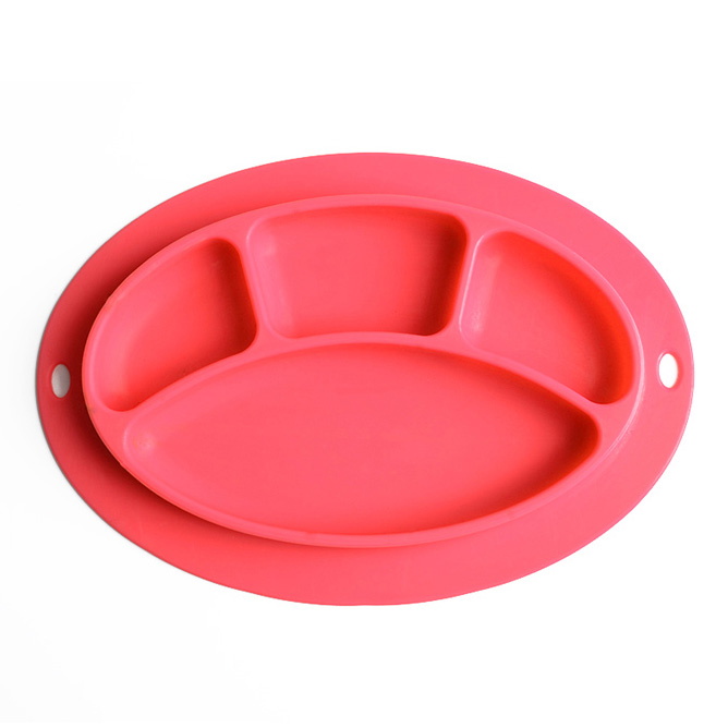 Mitour Silicone Products universal baby plate silicone placemat for children-4