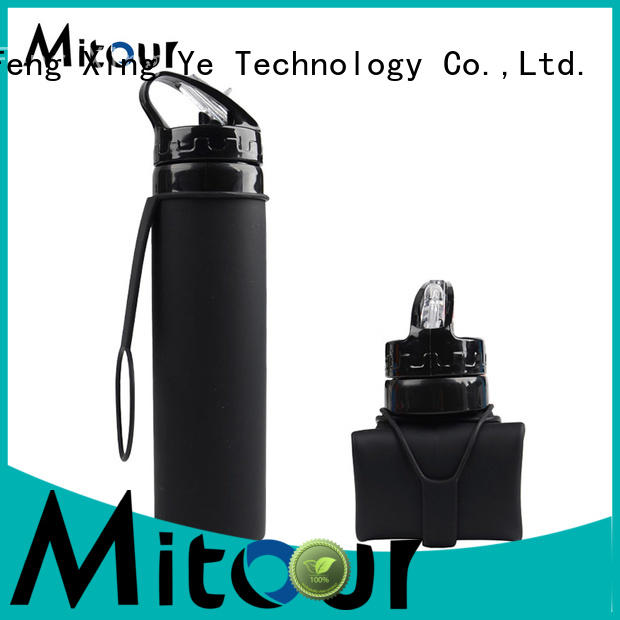 Mitour Silicone Products camouflage silicone foldable bottle for water storage