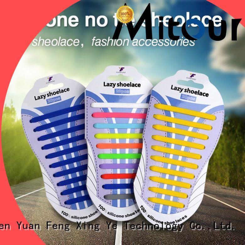 Mitour Silicone Products custom silicone shoelace for shoes