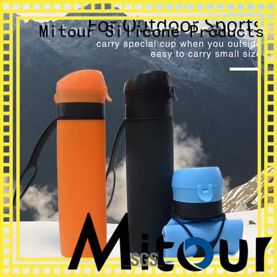 Mitour Silicone Products collapsible silicone bottle sleeve for wholesale for children