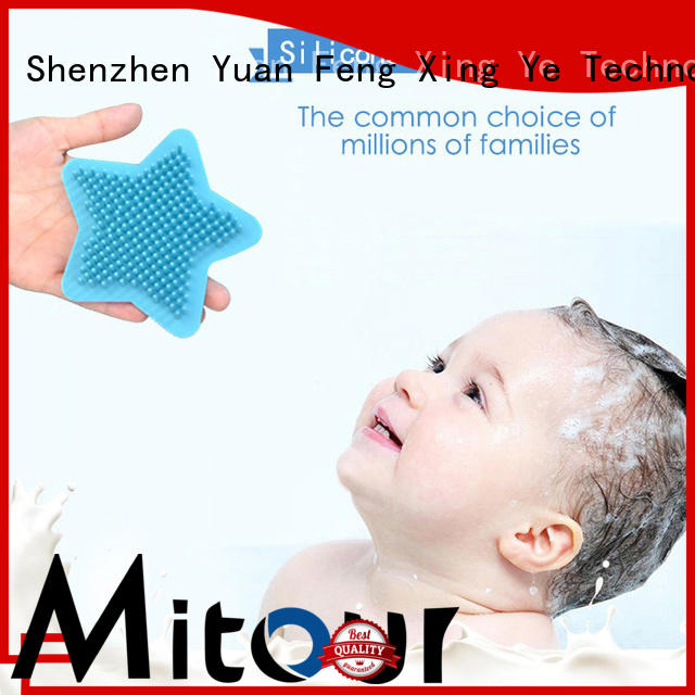 hot-sale silicone baby brush bulk production for shower