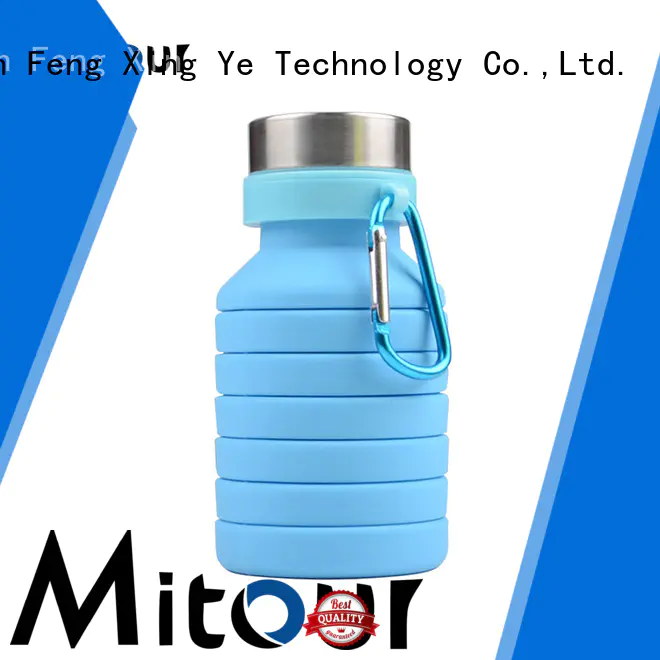 folding silicone water bottle for water storage