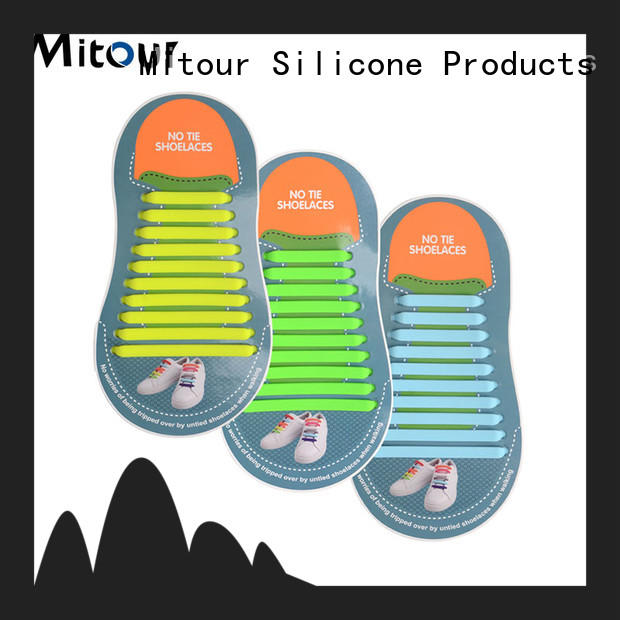 Mitour Silicone Products no tie mens shoe laces Supply for child