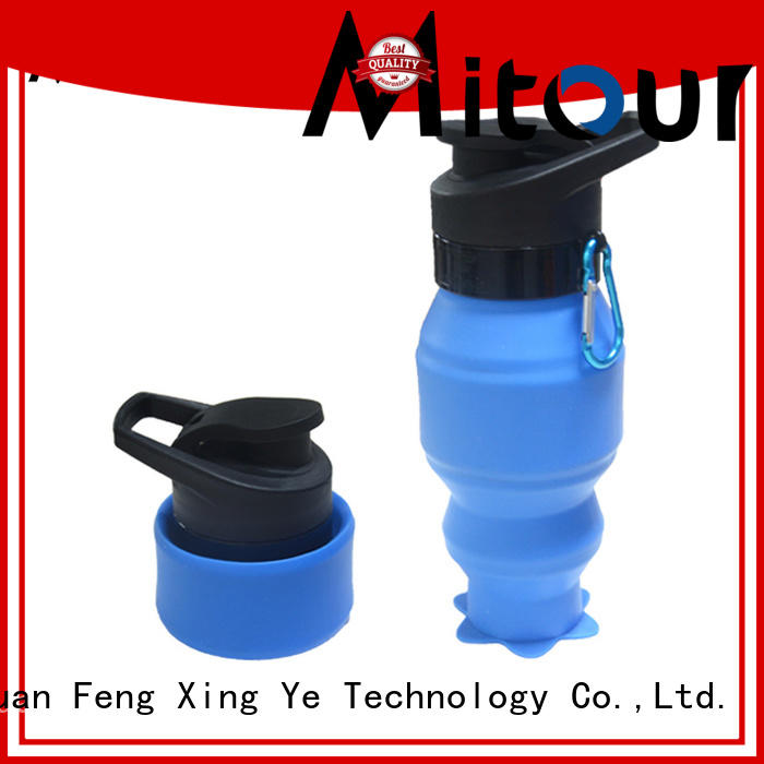 portable foldable silicone bottle supplier for children