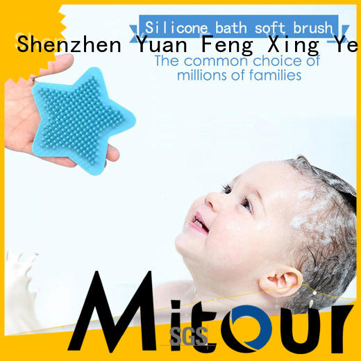 durable silicone bristle body brush factory for baby