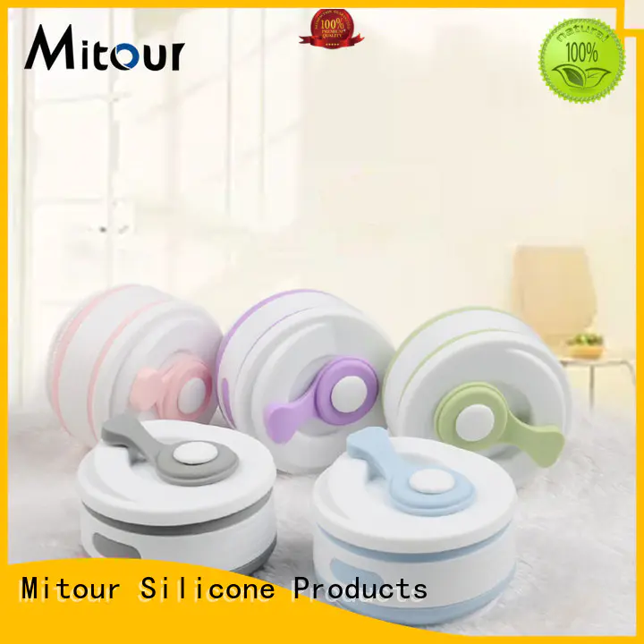 Mitour Silicone Products universal collapsible silicone water bottle for water storage