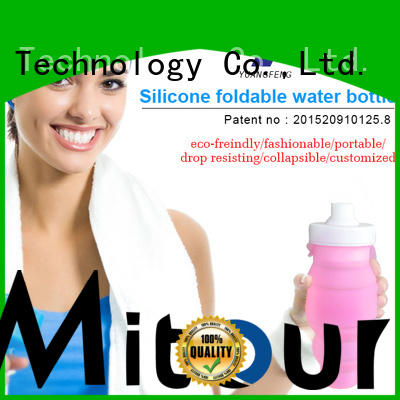 Mitour Silicone Products universal nomader collapsible water bottle supplier for water storage
