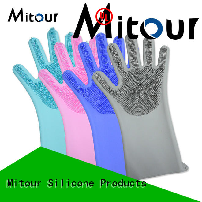 Mitour Silicone Products gloves black cooking gloves ODM for indoor cleaning