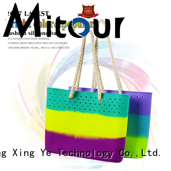 silicone tote handbag custom bag for girls