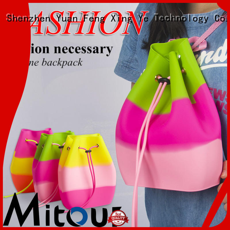 Mitour Silicone Products beach silicone shopping bag backpack for trip