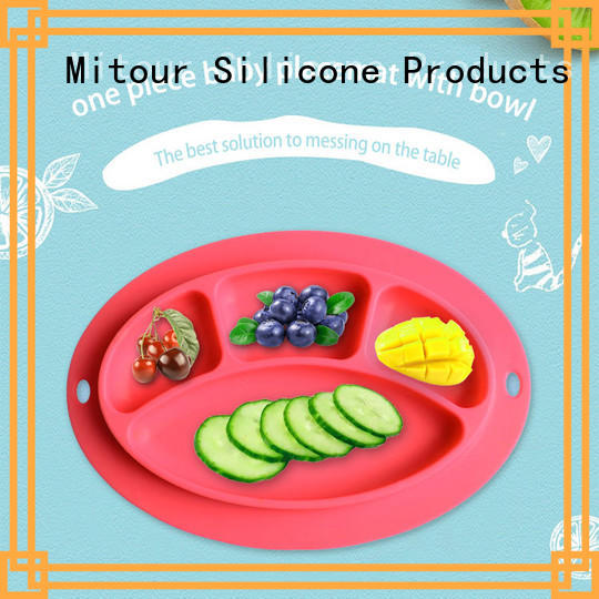 Mitour Silicone Products latest happy plate box for baby