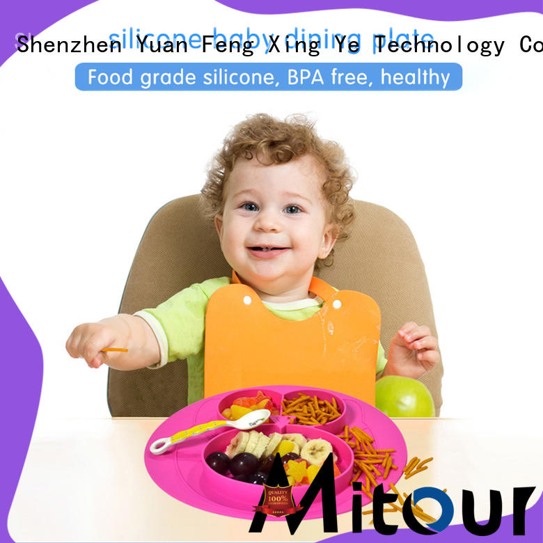 Mitour Silicone Products placemat silicone placemat plate lunch for children