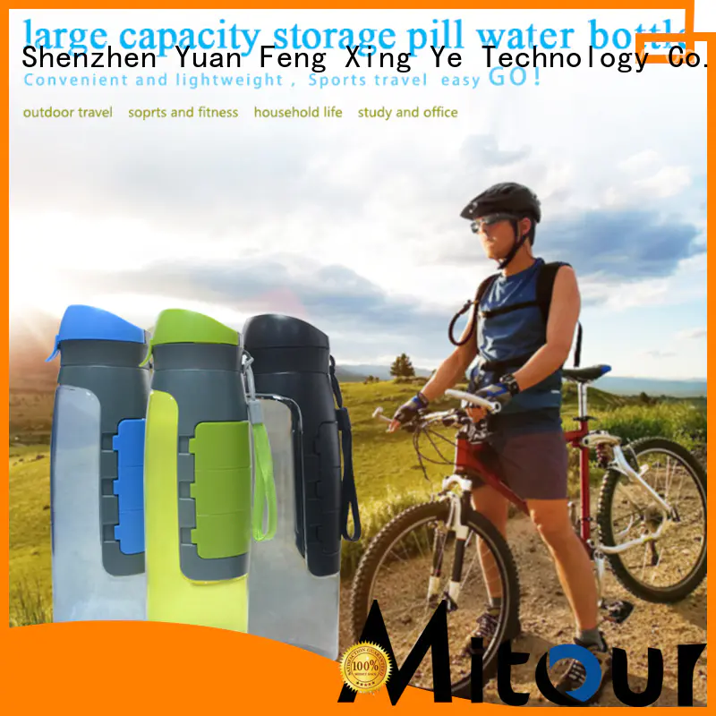 straight folding water bottle silicone sleeve Mitour Silicone Products Brand