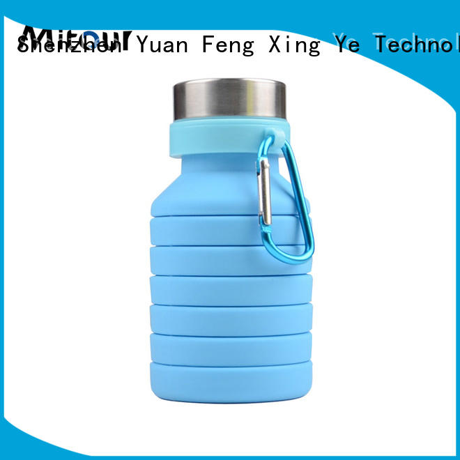 Mitour Silicone Products foldable ultralight water bottle bulk production for water storage