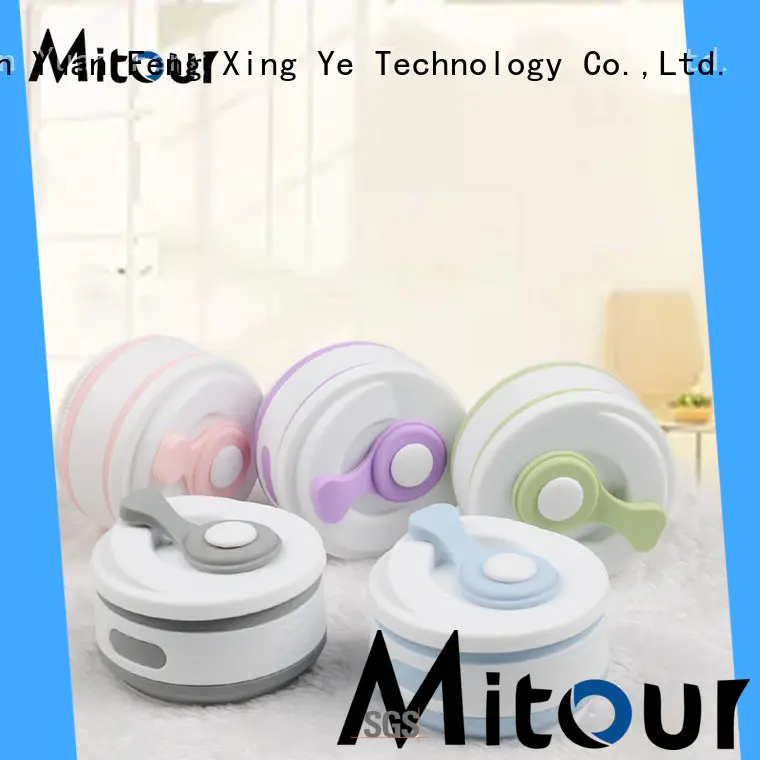 Mitour Silicone Products portable kids silicone water bottle supplier for children