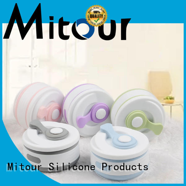Mitour Silicone Products foldable silicone collapsible bottle squeeze for water storage