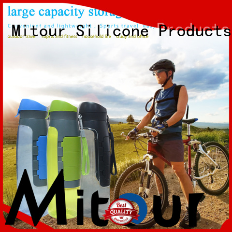 Mitour Silicone Products portable silicone water bottle safety for water storage