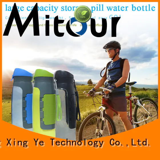 Mitour Silicone Products folding collapsible silicone bottle sports for children