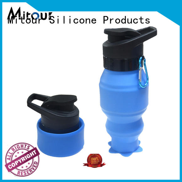 silicone folding water bottle sports for water storage Mitour Silicone Products