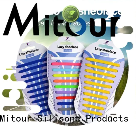 no tie shoelace silicone free sample for boots Mitour Silicone Products