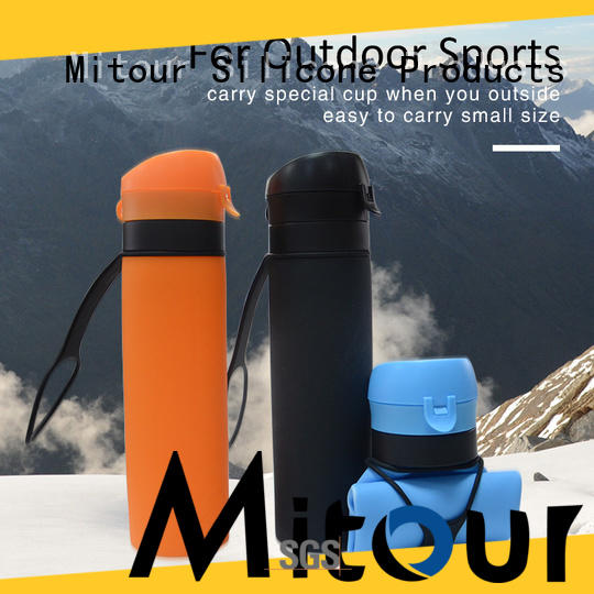 Mitour Silicone Products Best 500ml glass water bottle bulk production for water storage