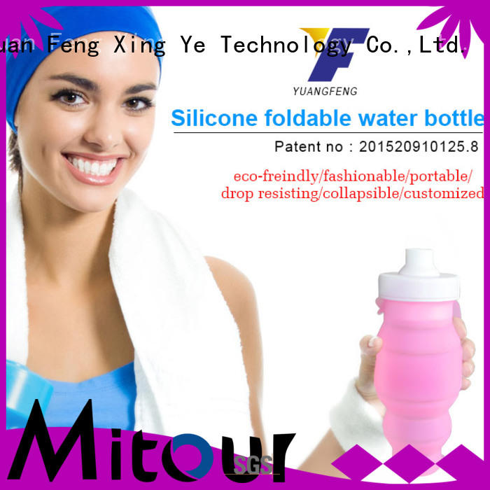 Mitour Silicone Products branded glass water bottles for children
