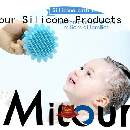 Mitour Silicone Products silicone shampoo brush factory for baby