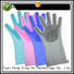 at discount silicone dish washing gloves customization for kitchen