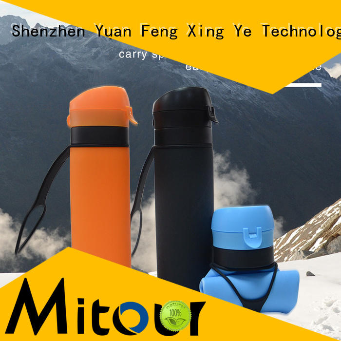 Mitour Silicone Products sports silicone sleeve bottle bulk production for water storage