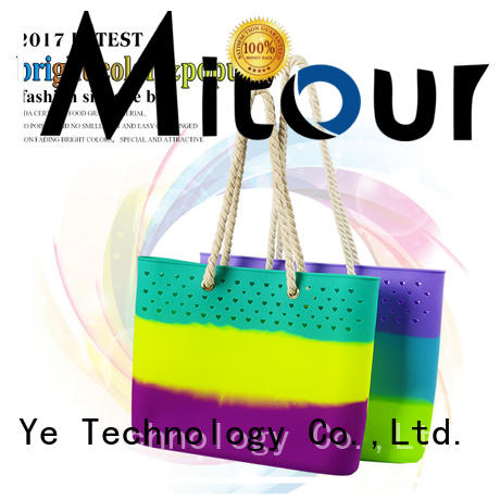 collapsible silicone shoulder bag tote for travel Mitour Silicone Products