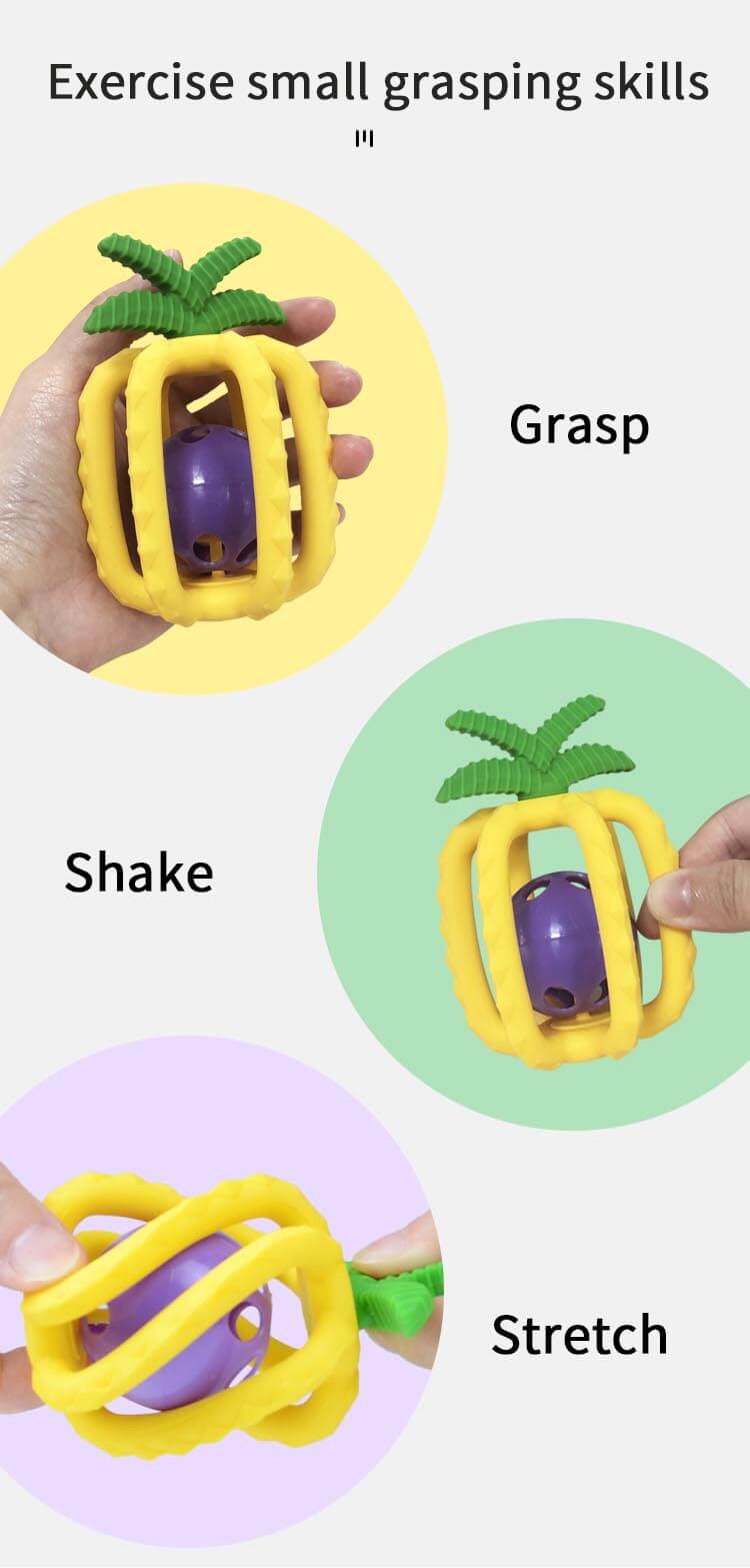 silicone pineapple teether application