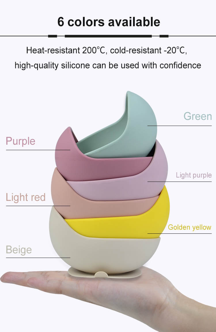 Silicone Baby Bowls Color