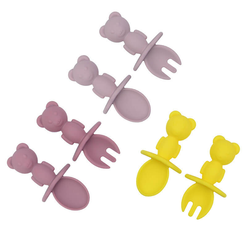 Silicone Baby Fork & Spoon