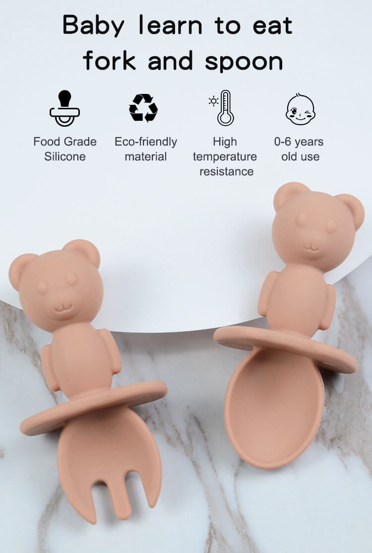 Silicone Baby Fork & Spoon Feature
