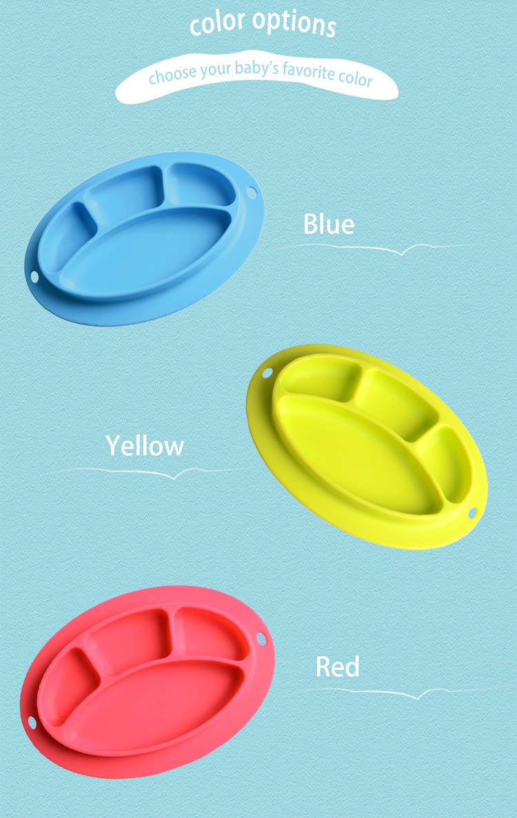 Silicone Baby Plate Color