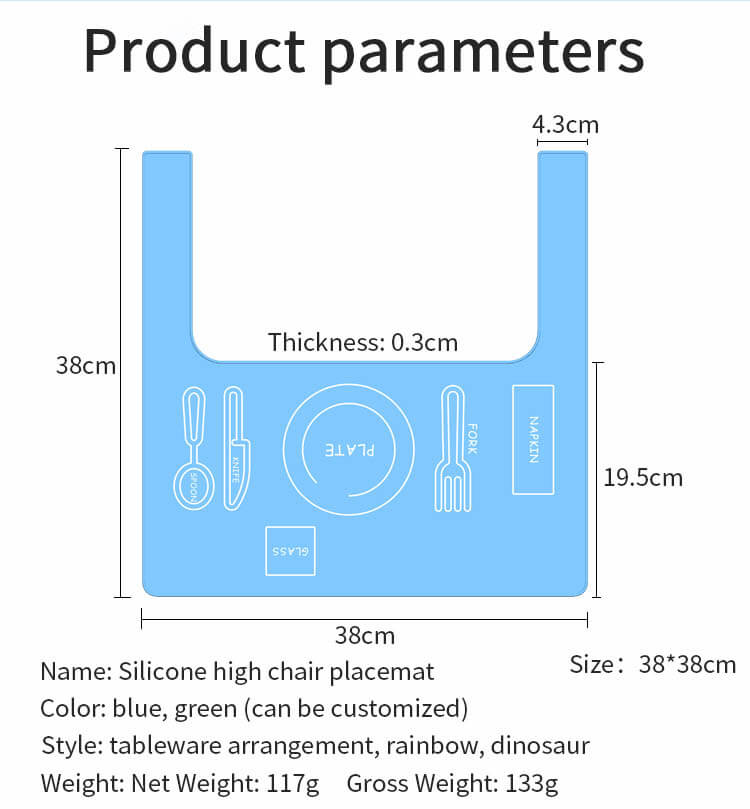 Baby Silicone Placemat Information