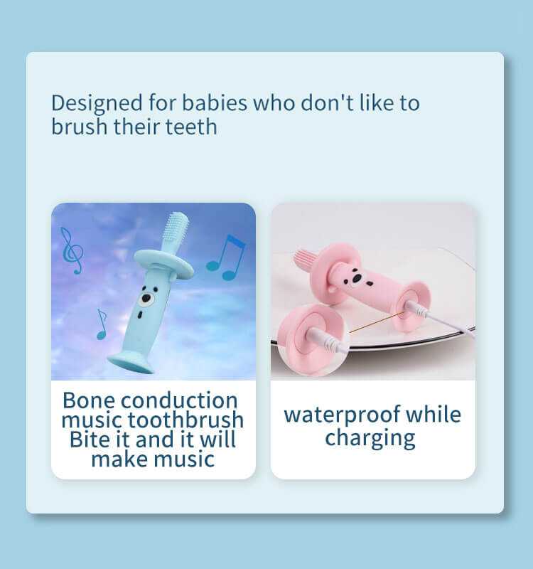 Silicone Baby Music Toothbrush Feature